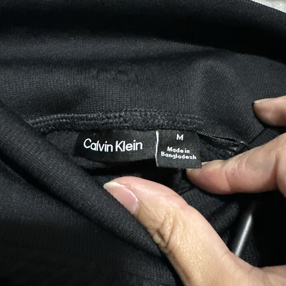 NWT Calvin Klein Sport Performance Leggings Womens Size M Black Textured Stretch - Picture 5 of 13